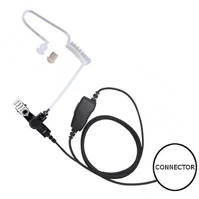 1-Wire Clear Tube Fiber Cord Earpiece Mic For Motorola EX GL GP PRO Series • $79.99