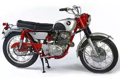 1960's HONDA CL77 SCRAMBLER VINTAGE MOTORCYCLE POSTER PRINT 16x24 9MIL PAPER • $25.95