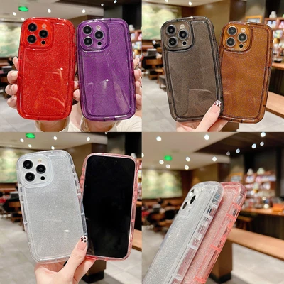 $10.66 • Buy For Oppo A93 A97 A57 A72 Airbag Anti-fall+Glitter Silicone Back Case Phone Cover