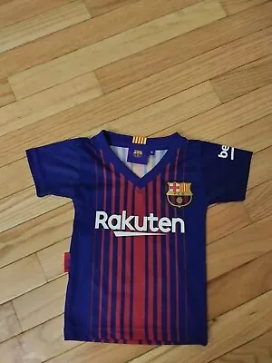 Lionel Messi FC Barcelona Newborn Soccer Jersey NWOT Size 0 • $39.99