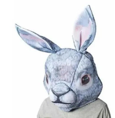 Rabbit Bunny Oversized Mascot Mask Adult Headpiece Halloween Or Easter Costume • $24.99