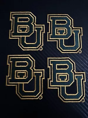 (4) Baylor University Bu Bears Classic Logo Embroidered Patches New Mint🏈🏀 • $16