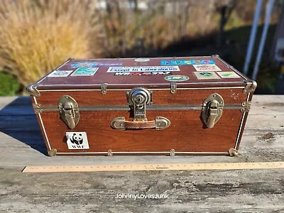 Vintage Travel Trunk Great Shape OG Stickers • $125