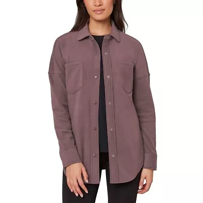 NWT Mondetta Ladies' Cozy Button Up Long Sleeve Shirt Jacket • $19.79