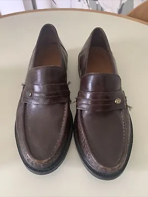 £12.10 • Buy VINTAGE 1960s 1970s Shoes MODS ROCKERS SOUL Size 6 Brown Leather Sole  Loafers