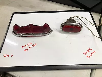 OLD Vintage Original 1949 1950 1951 FORD Tail Light & A DUOLAMP Tail Lamp • $49.95