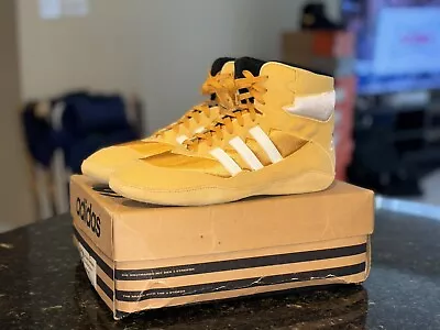1995 Adidas Absolute Vintage Wrestling Shoes Size 10 Gold/White NIB • $1299.99
