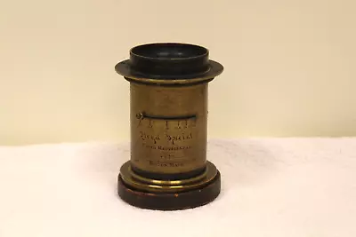 Antique Vintage Brass Camera Lens- Lloyd Special Rapid Rectilinear 8 X 10 BOSTON • $165