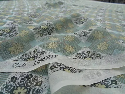 Liberty Silk Chiffon 100% 'Eva' Green (per Metre) Dress Fabric Scarves • £26.99