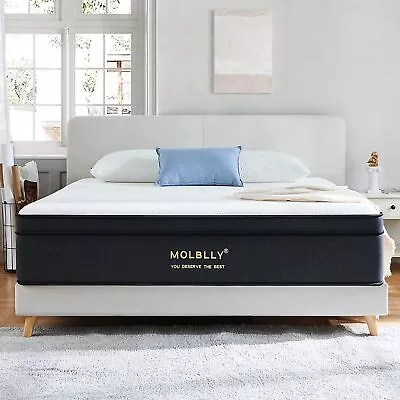 Full Mattress 12 Inch Hybrid Mattress In A Box With Gel Memory Foam • $183.99