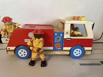 $32.88 • Buy Ryans Room Fire Dept. Fire Truck, & 3 Lil Fire Helping Heroes, RARE Wooden
