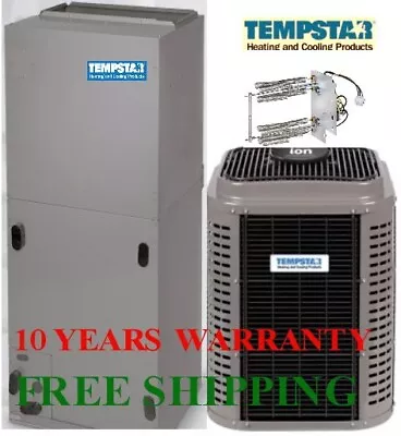 3.5 Ton 15.5 SEER2 Tempstar Electric System Condenser & Air Handler & Heater Kit • $3525