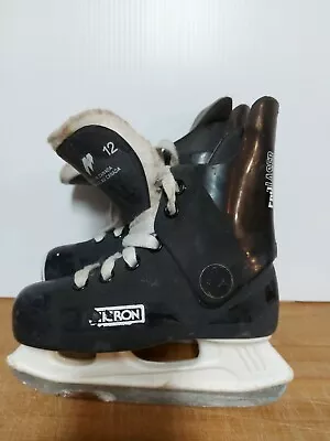 Vintage Micron Pro Laser Youth Hockey Skates Size 12 Used Canadian  • $14.77