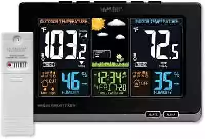 La Crosse Technology Wireless Color Forecast Weather Station Digital 308-1414B • $29.99