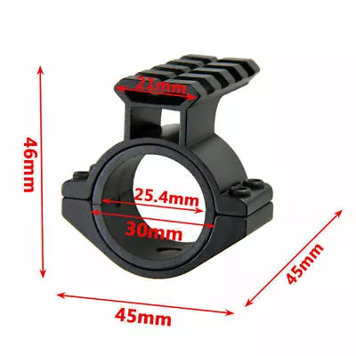 Mini Reflex 3MOA Red Dot Sight Scope QD 25/30mm Ring Barrel Mount Adapter USA • $7.99