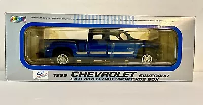 Welly 1999 Chevy Silverado Z71 Extended Cab Sportside Box DieCast 1:18 Model • $99.99