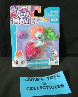 My Little Pony The Movie Action Figure 2.5  Hasbro Bubble Splash With Accessory • $12.54