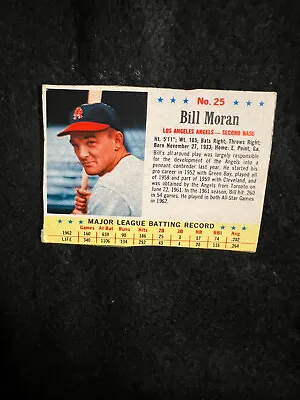 1963 Post Cereal #25 Bill Moran Los Angeles Angels • $19.99