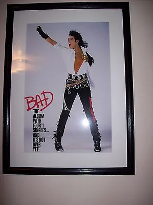 Michael Jackson Framed Picture • $29.95