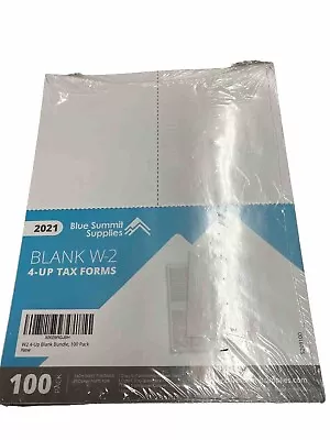 Blank 2021 W2 4 UP Tax Forms 100 Employee Forms Blank Forms • $9.71