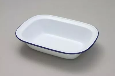 Falcon Oblong Enamel Pie Dish 24cms Baking Cooking Oven Safe Up To 270*C  • £8