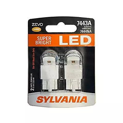 SYLVANIA - 7443 T20 ZEVO LED Amber Bulb - Bright LED Bulb (Contains 2 Bulbs) • $19.75