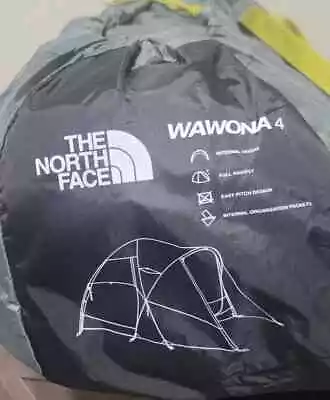 The North Face Wawona 4-Person Camping Tent - Agave Green/Asphalt Gray • $260