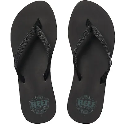 £28 • Buy Reef Womens Ginger Summer Beach Holiday Sandals Thongs Flip Flops - Black