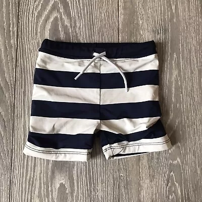 NEXT BABY BOYS Stripes SWIMMER SWIM SHORTS - 18-24 MONTHS - VGC • £1.99