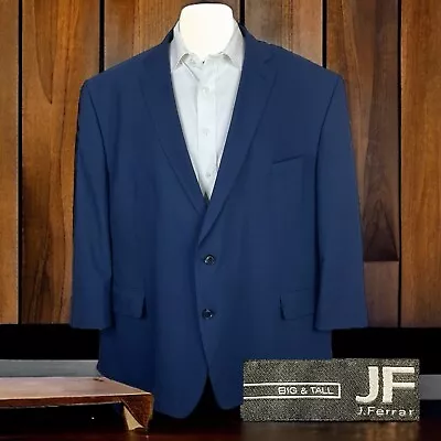 JF J Ferrar Blazer Jacket Mens 54S Solid Blue • $69.30