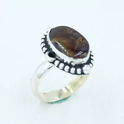 Mexican Fire Agate Silver Ring Size 7 • $41.40