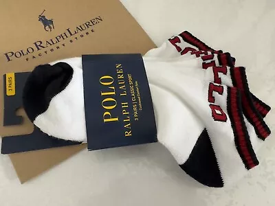 Mens Polo Ralph Lauren Ankle Sock Pack X 3 Pairs • £17.99