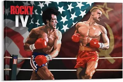 Movie Poster Rocky Iv Poster Canvas Art Poster And Wall Art Picture Print Modern • $14.90