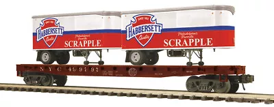 MTH Electric 20-95556 O New York Central Premier Flat Car W/(2) PUP Trailers • $96.95