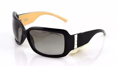RARE New Genuine Dolce & Gabbana Black Grey Crystal Sunglasses DG 6042-B 808/8G • $399.95