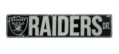 Las Vegas Raiders Licensed NFL Distressed Street Aluminum Wall Man Cave Sign • $18.95