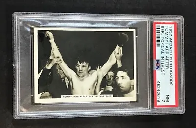 $49.95 • Buy 1937 Ardath Photocards  Tommy Farr After Beating Max Baer PSA 7 NM