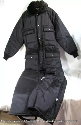 MENS SNOWMOBILE SNOW SUIT WALLS BLIZZARD PRUF Black SZ LARGE REGULAR • $25