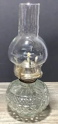 Diamond Wexford Pattern Oil Kerosene Lamp Hurricane Flute VTG Working Lantern • $89.95