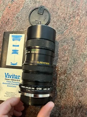 Vivitar Close Focusing Auto Zoom Lens 70-150 1:3.8 | Tested W/ Manual • $14.99