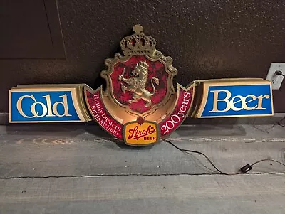 Vintage Stroh's Lighted Beer Bar Light Sign Bar • $125
