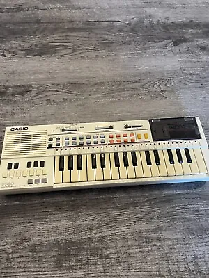 $50 • Buy Vintage Casio PT-80 Electronic Keyboard With Rom Pack RO-551 World Songs Tested