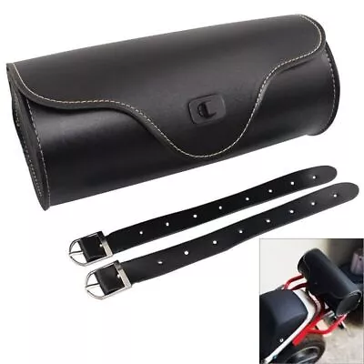 Universal Motorcycle Tool Bag Front Fork Handlebar Saddlebag Roll Barrel Pouch • $17.99