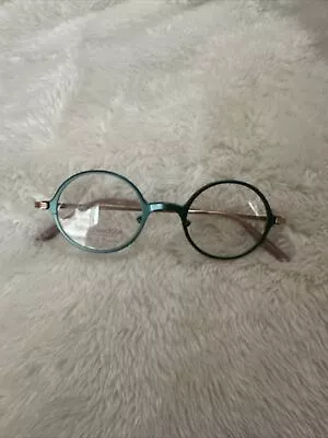 JEAN LAFONT Inimitable 4503 Green Unisex Round Full Rim Eyeglasses 45-22-147 • $149.99