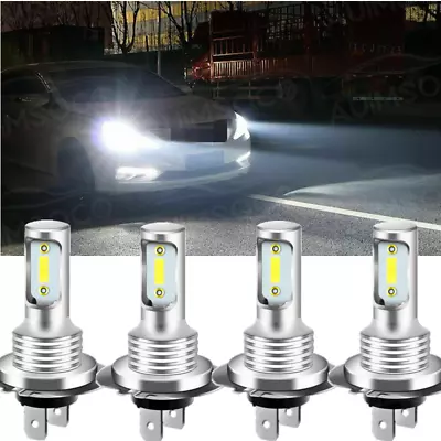 4x H7 LED Headlight Bulb Kit High Low Beam 80W 8000LM Super Bright 6000K White • $39.99