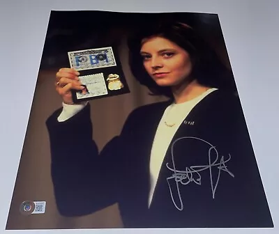 Jodie Foster Signed Autograph 11x14 Photo Silence Of The Lambs Beckett BAS COA B • $510