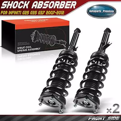 Front Complete Strut & Coil Spring Assembly For INFINITI G25 G35 G37 07-12 RWD • $158.99