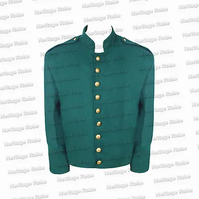 US Civil War Green Sharpshooter Shell Jacket With Shoulder Epaulettes - All Size • $56.86