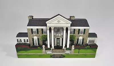 Elvis Presley Shelia's Collectibles 1999 Graceland Mansion 3D Wood Sculpture • $59