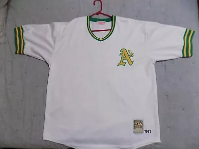 Reggie Jackson Oakland A's Jersey (2X/3X) Mitchell & Ness/Cooperstown/1973/GREAT • $69.99